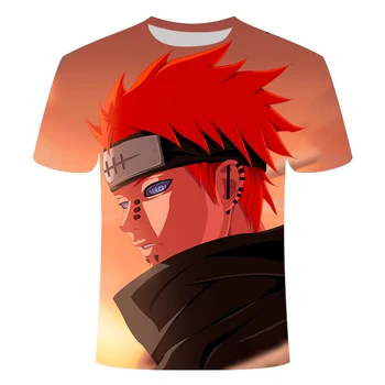 2020 metų Vasaros Naujasis Japonijos Anime Naruto Uchiha Sasuke Itachi 3D Marškinėliai Vyras O-Kaklo Animacinių filmų Tee Viršūnes Vyrų/Moterų Kietas Harajuku Drabužiai