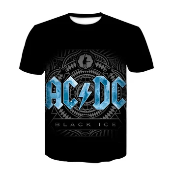 2020 metų vasaros trumparankoviai marškinėliai prekės vyrų plius dydis T-shirt vyrai hip-hop vyrų metalo, roko grupė 3D spausdinimo black ice T-shirt