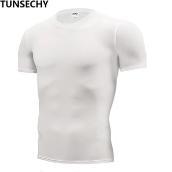 2020 metų vyrų vasaros laisvalaikio suspaudimo sporto marškinėliai mados balta trumparankoviai kietas skateboard T-shirt