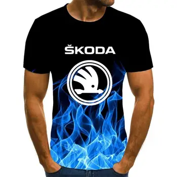 2020 metų vyrų vasaros Skoda, t-marškinėliai, vyriški aukštos kokybės xxs-6xl vyriški ir moteriški medvilniniai marškinėliai trumpomis rankovėmis atsitiktinis viršų atspausdintas T-sh