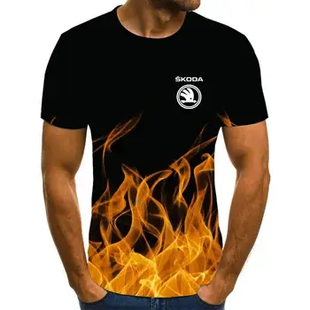 2020 metų vyrų vasaros Skoda, t-marškinėliai, vyriški aukštos kokybės xxs-6xl vyriški ir moteriški medvilniniai marškinėliai trumpomis rankovėmis atsitiktinis viršų atspausdintas T-sh
