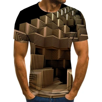 2020 naujas 3D sukama, T-marškinėliai, vyriški vasaros laisvalaikio T-shirt, 3D hip-hop spausdinti 3D, greitai džiūsta T-shirt xxs-6xl