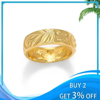 2020 Naujas Havajų Žiedai Moterims Aukso Spalvos Gėlių Modelio Neįprastas Vestuvinis Žiedas ant Pirštų Aukštos Kokybės, Prabangos Hotsale Jewellry