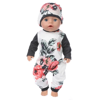 2020 Naujas Mados jumpsuits Lėlės drabužiai Tinka 43cm/17inch kūdikių Lėlės Reborn Kūdikių Drabužiai Ir 17inch Lėlės Priedai