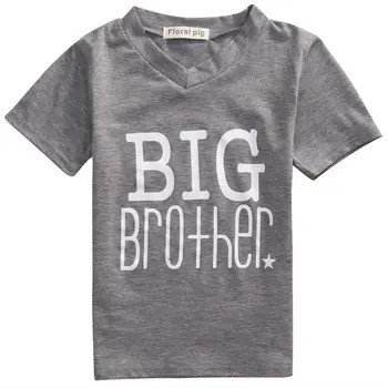 2020 Naujas Mažasis Brolis Berniuko, Top 2-7Years Romper ir Big Brother T-shirt Vasaros trumpomis Rankovėmis Drabužius Little Big Brother Tees