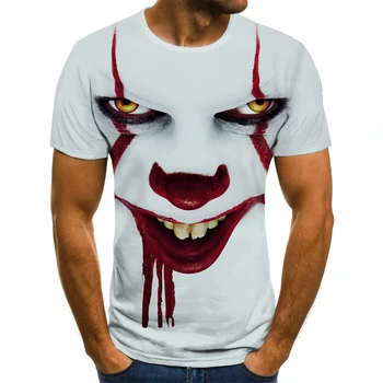 2020 Naujausias 3D T-shirt Joker T-shirt 3D Vasaros Mados T-shirt Marškinėliai Žmogui Hip-Hop Vyrų Drabužiai Vintage Marškinėliai Tshirts