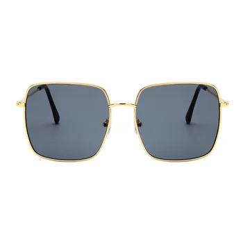 2020 Naujausias aikštėje rėmo vintage akiniai nuo saulės Moterims, Negabaritinių Didelis Dydis Saulės Akiniai Vyrams Moterų Atspalvių Aukso mėlyna UV400 Akiniai