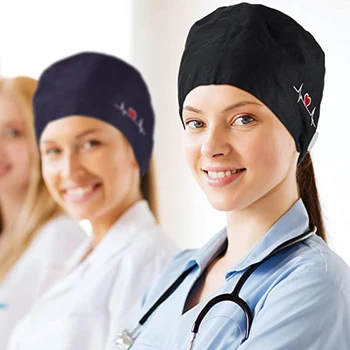 2020 Naujos Širdies Siuvinėjimo Slaugytoja Kepurės Moterims, Vyrams, gorros quirurgic Salonas Vaistinė variklio Dangčio Kepurės Lab naminių Gyvūnėlių Gydytojas gorro enfermera