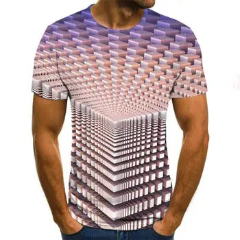 2020 Naują Trijų dimensijų išmaišykite marškinėliai vyriški Vasaros 3D Spausdinimo Atsitiktinis 3D Marškinėliai Topai Tee XXS-6XL