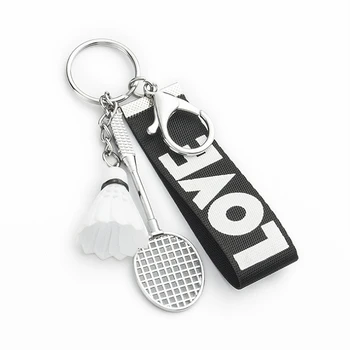 2020 naujų kūrybinių mini badmintono metalo key chain pakabukas maišelį juostelės kabanθios key chain