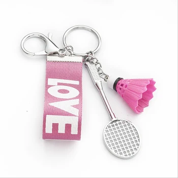 2020 naujų kūrybinių mini badmintono metalo key chain pakabukas maišelį juostelės kabanθios key chain
