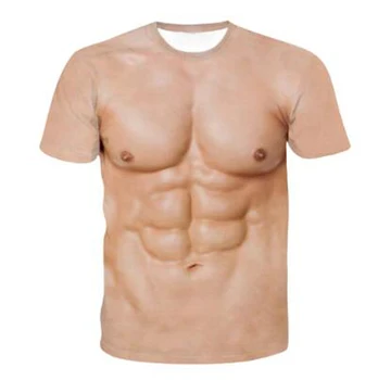 2020 naujų raumenų vyras spausdinami 3D T-shirt apvalus kaklas trumpas rankovės ponios T-shirt vyrams laisvalaikio moteriški marškinėliai topai