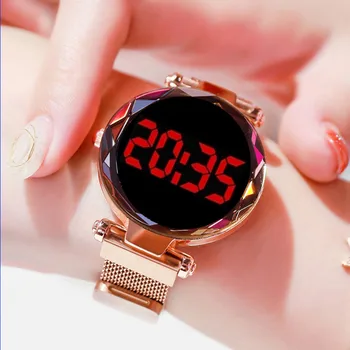 2020 Prabangos Žiūrėti Moterims Žiūrėti Magnetas Žvaigždėtas Dangus Skaitmeniniai Laikrodžiai VIRŠUJE Prekės ženklo Asmenybės Naujo Dizaino Moterų Laikrodis relogio feminino