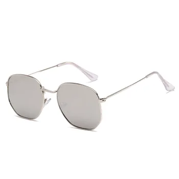 2020 Retro Apvalūs akiniai Akiniai nuo saulės Moterims Prekės ženklo Dizaineris Saulės Akiniai Moterims Lydinio Veidrodis Akiniai nuo saulės Ray Moterų Oculos De Sol