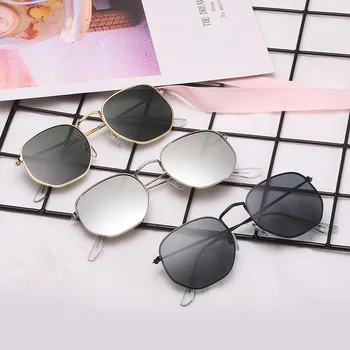 2020 Retro Apvalūs akiniai Akiniai nuo saulės Moterims Prekės ženklo Dizaineris Saulės Akiniai Moterims Lydinio Veidrodis Akiniai nuo saulės Ray Moterų Oculos De Sol