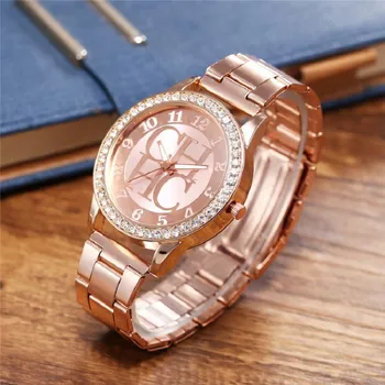 2020 specialus pasiūlymas nauji aukštos kokybės CH ponios sporto kvarciniai laikrodžių mados rožinė aukso, nerūdijančio plieno, kalnų krištolas skaitmeninis žiūrėti