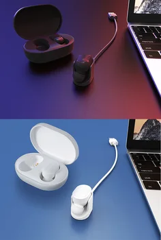 2020 USB Charging Dock Laidas Xiaomi Airdots Jaunimo Versija Redmi Airdots Įkroviklis Pakeitimo Nešiojamas Mini Galia Atveju Lopšys