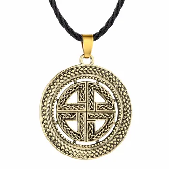 2020 Šiaurės Vikingų Vyrų Karoliai Moterų Slavų Simbolis Amuletai Kolovrat Antikvariniai mados Kryžiaus Plaktukas Pakabukas Vyrų Papuošalai Karoliai