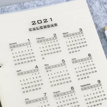 2021 Kalendorius PP Daliklis A5 A6 Palaidų Lapų Sąsiuvinis Planuotojas Indeksas Lapas Rišiklio Kategorijos Planuotojas Filofax Vidinis Įrašą