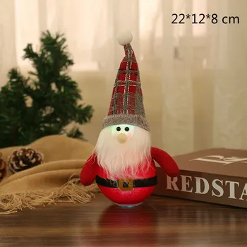 2021 Kalėdų Dekoracijas LED Santa Claus Sniego Elnias Kūrybinės Naujų Šviesos Kalėdos Medis Pakabukas Gnome Dovanos, Papuošalai Apdaila