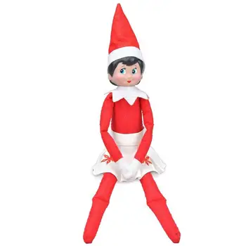 2021 Kalėdų Elf Lėlės, Kostiumai, Elf Cosplay Šeimos Kalėdų Vakarėlį naujieji Metai Išgalvotas Elf Žaislai Pliušinis Lėlės Suknelė (be Lėlės)