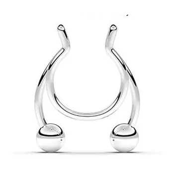 2021 m. U-formos Netikrą Nosį Ring Hoop Pertvara, Žiedas iš Nerūdijančio Plieno Nosies Perforacija Netikrą Perforacija Punch Papuošalai