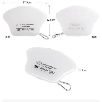 2021 naujas Nešiojamas kaukė lango turėtojas padengti talpinimo apsaugos atveju apsaugos plastiko lakšto kaukė talpinimo apsauga nuo dulkių