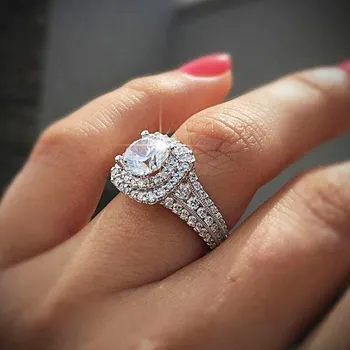 2021 naujas prabangus turas 925 sterlingas sidabro vestuvinis žiedas moterims 