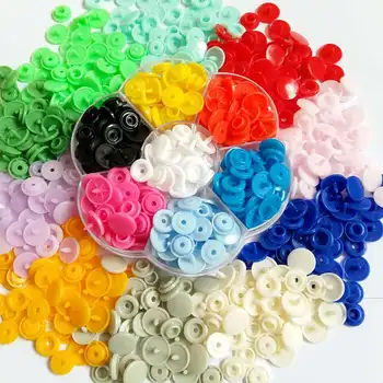 20colors T5 12mm Snap Mygtukų 30 -100set Dervos snap mygtukų plastiko snaps drabužių priedai Paspauskite Stud Tvirtinimo detalės
