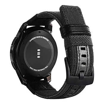 20mm 22mm Watchband Samsung galaxy žiūrėti 46mm 42mm Nailono Odinis Laikrodžio Dirželis Huawei Žiūrėti GT 2 Huawei Žiūrėti GT 2e