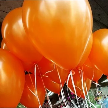 20pcs 10inch Oranžinės spalvos Lateksiniai Balionai Oro Kamuoliai, Pripučiami Vestuves Apdailos Gimtadienio Vaikas Šalies Plaukti Balionai Klasikinis Žaislai