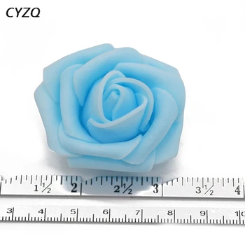 20Pcs/daug 4cm PE Putos, Rožių Dirbtinių Rožių Gėlių Galvos Vestuvių Namų Puošybai 