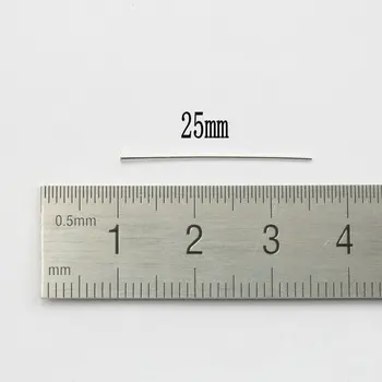 20pcs/pakete 25mm 925 sterlingas Sidabro Smeigtukai Plokščia Galva, T Formos Adata 