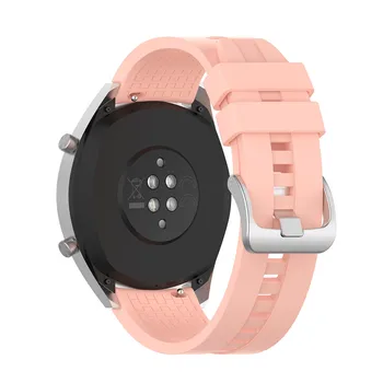 22MM silikono watchband diržu, Huawei Žiūrėti GT GT2 42mm 46mm aktyvus Elegantiškas sportas pakeitimo juosta dirželis Smart Priedai