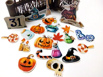 22pcs cute Halloween lipdukai festivalyje telefono Etiketės, Dekoratyviniai Lipdukai, Kanceliarinės prekės Scrapbooking 