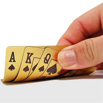 24k Aukso Kortos PET Pokerio Kortos Joker Korteles Magija Pokerio Kortos 54 Aukso Denio Plastiko Pokerio Kortos Plastikinės, Žaisti Kortelės Texas