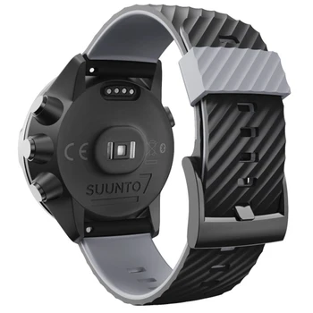 24mm Silikono Guma Watchband Diržas Skirtas Suunto 9 / Baro Žiūrėti Juosta Suunto 7 Watchband Spartan Žiūrėti Juosta HR Apyrankę D5 Žiūrėti