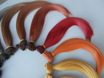 25cm Plaukų Tekstilės Interjero Lėlės, Rankų darbo Lėlės plaukų Audinio Dekoras Meno lėlės perukai