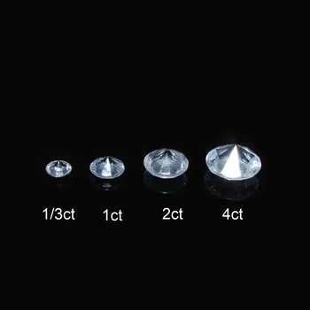 2600Pcs/Set Sumaišyti 3 Dydis(4mm/8mm/10mm) skaidraus Akrilo Diamond Vestuvių Stalo Dekoracija Stalo Konfeti Sklaidą, Kristalai