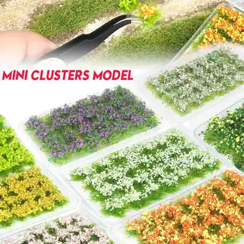28pcs Modelis Scena Vietovės Gamybos Modeliavimas Gėlių Grupių Laukinių Gėlių 