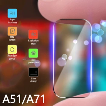 2in1 51 71 2019 Apsauginį Stiklą ir Fotoaparato Objektyvas Samsung Galaxy A71 A51 Screen Protector 9H Atveju antiscratch Grūdintas Stiklas