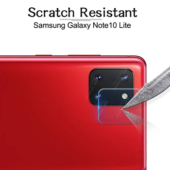 2in1 Kamera apsauginės Plėvelės Samsung Galaxy Note10 10 Pastaba S10 lite 10lite Šviesos Screen Protector, Grūdinto Stiklo Pilnas draudimas
