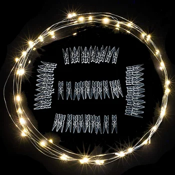 2M/5M/10M LED Girliandą Foto Įrašą Turėtojas Led String Pasakų Žibintai su baterijomis Kalėdų Girliandas Apdailos Šalis Vestuvių X