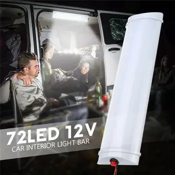 2VNT 12V LED Salono Apšvietimas Stogo Lubų Šviesos RV Stovyklautojas Priekabos Ratų Van LED Lubų Lempos Didmeniniams CSV Automobilio Žibintai