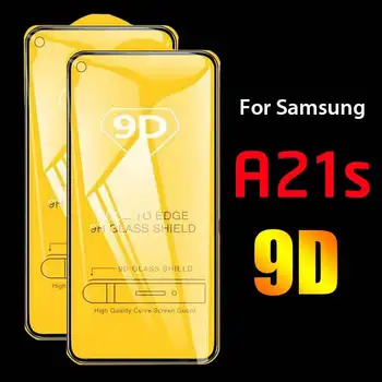 2vnt 9D Apsauginis Stiklas Samsung Galaxy A21s 3D Grūdinto Stiklo Samsan A12 A21 s 21s 12 SM-A217F Saugos Screen Protector