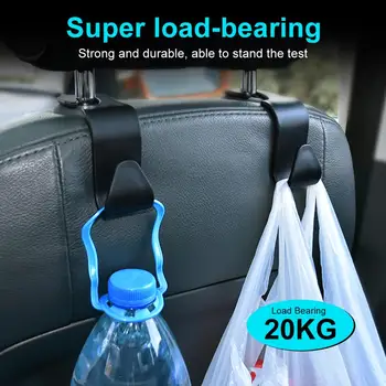 2vnt Automobilio Sėdynės atlošo Kabliukai įrašus Universali atrama galvai Pakaba Saugojimo Kabliukai Kabo Auto Produktų Rankinės Automobilių Saugojimo Stilius