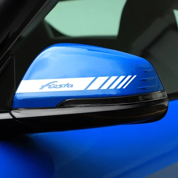 2VNT Automobilių optikos Automobilių Lipdukas galinio vaizdo Veidrodžio Pusėje Lipdukas Juostelę Ford FOCUS ST 2 3 Mondeo 