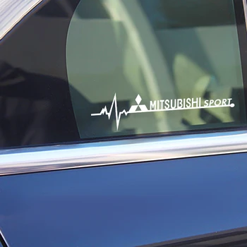 2vnt Automobilių Šoninių langų apdailos SPORTO Emblema kūno Lipdukai Mitsubishis ASX Ulonas Pajero Outlander L200 EVO 