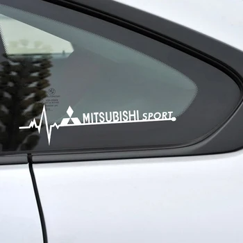 2vnt Automobilių Šoninių langų apdailos SPORTO Emblema kūno Lipdukai Mitsubishis ASX Ulonas Pajero Outlander L200 EVO 