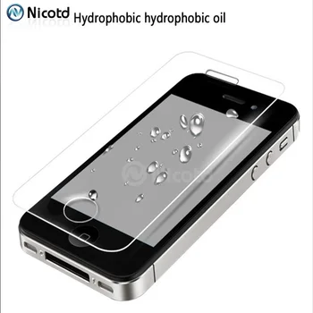 2vnt/Daug 0.3 mm 2,5 D Priekiniai ir Atgal Grūdintas Stiklas iPhone 4s, 4 Anti-Sprogimo Screen Protector Apsauginės Plėvelės iPhone 4